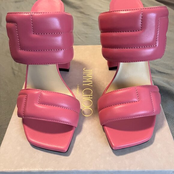 Jimmy Choo Themis Sandal 100 40 1/2 New in Box (9.5) Fits like an 8 1/2-9 - Picture 4 of 9